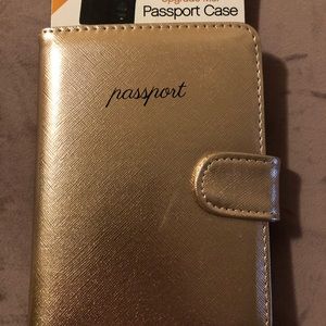 Passport Case - Gold - NWT
